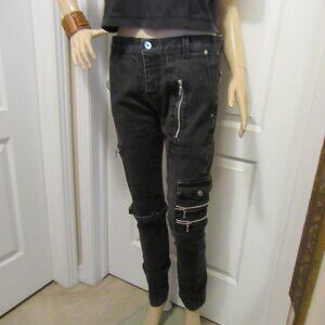 Faded Black Stretch Jeans Size unknown as is